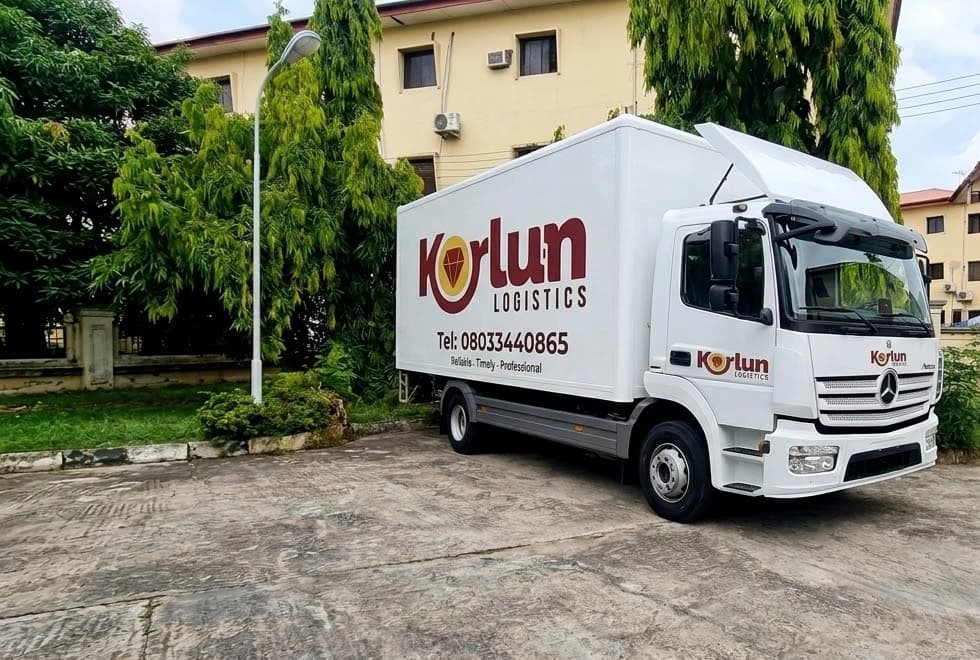 A Korlun Logistics truck out on a job in Abuja