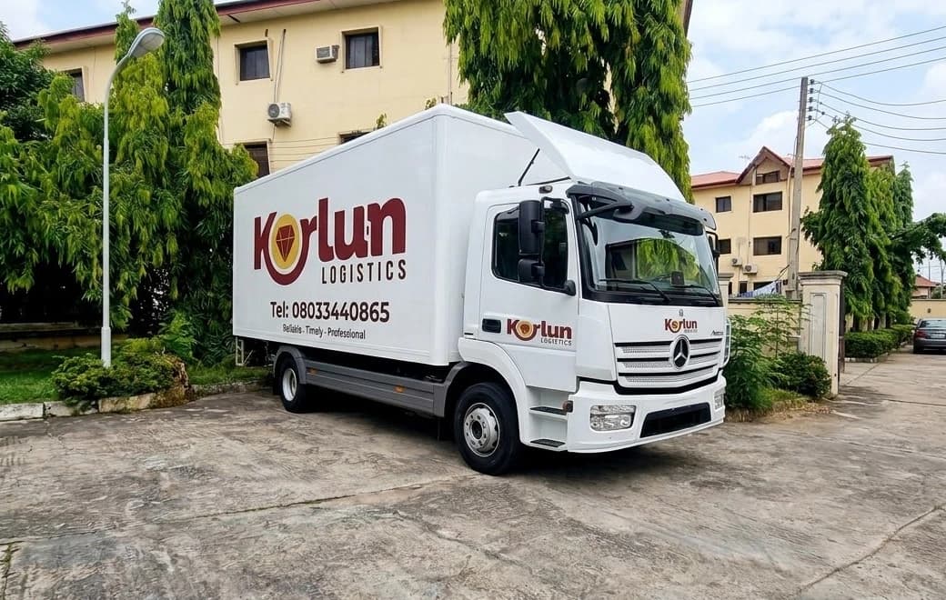 A Korlun Logistics truck out on a job in Abuja