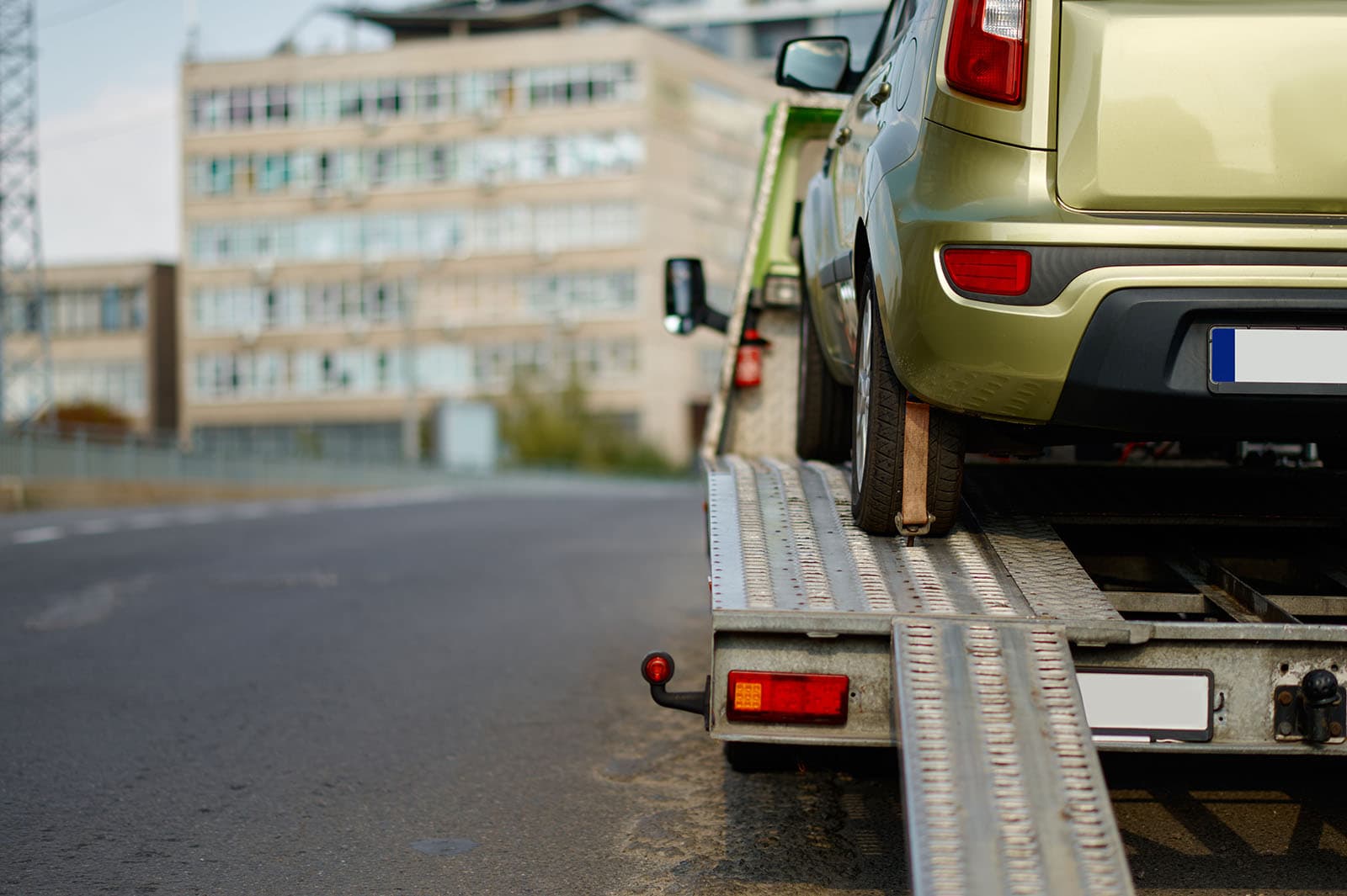 Tow truck providing vehicle recovery service in Abuja