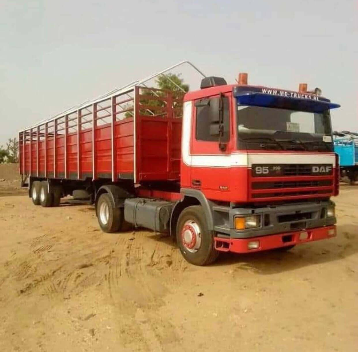 Korlun 40ft open trailer loaded for long-haul transport